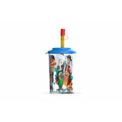 Vaso con Tapa y Sorbete La granja de Zenón - comprar online