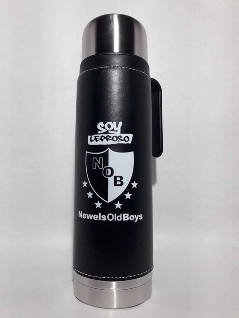 Termo Acero 1 Litros C/Funda simil Cuero NOB