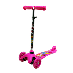 Monopatín 3 Ruedas C/Luz 54 cm SPORT Rosa y Celeste