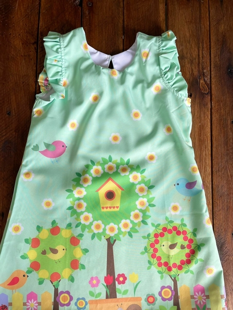 Vestido Infantil Crepe