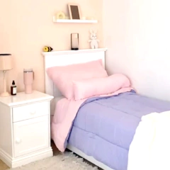 Cama americana 1 plaza blanca