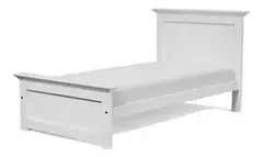 Cama americana 1 plaza blanca - comprar online