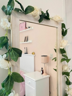 Espejo + guirnaldas flores - comprar online