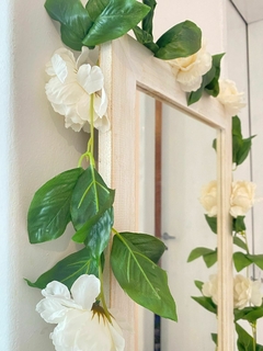 Espejo + guirnaldas flores