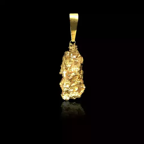 Pingente Pepita - Dimensões indeterminadas - Banhado a ouro 18K - Garantia de 01 ano - comprar online