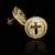 Par de brincos - Cruz cravejada - Banhados a ouro 18K - Garantia de 01 ano - comprar online