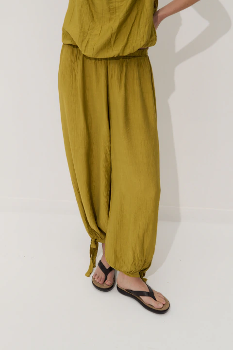 Pantalón Balloon Lazo Liso