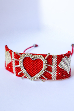 Brazalete CORAZON TEJIDO