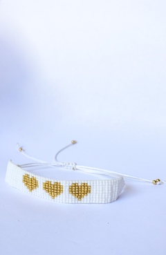 Pulsera 3 CORAZONES TELAR