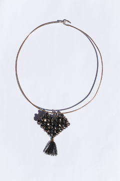 Collar/gargantilla DIJE CORAZON CRISTALES - comprar online