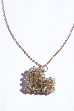 Collar DIJE CORAZON CRISTALES
