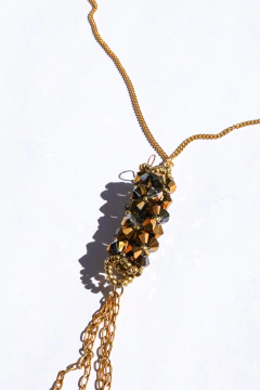 Collar TUBITO CRISTALES - comprar online