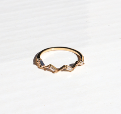 Anillo ZIGZAG enchapado