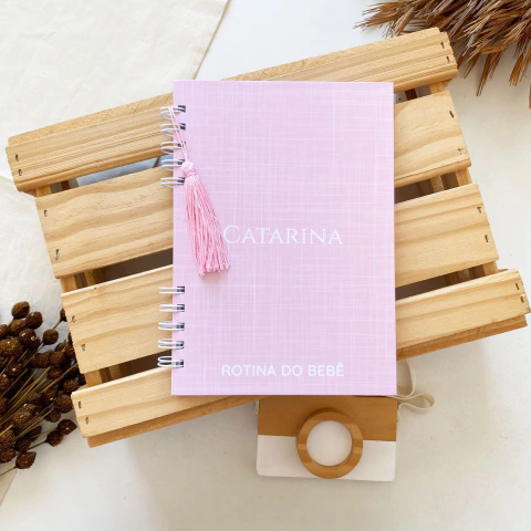 Rotina do Bebê Minimalista Linho Rosa