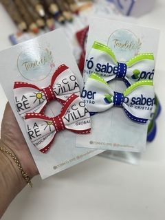 Parzinho escolar personalizado com logomarca
