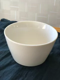 Bowl de cerámica color crema