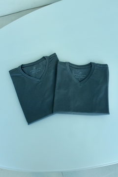 Camisa Algodão Pima - Gola V - Infantil