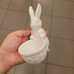 Cachepot de Coelho em Porcelana • cesta na frente - comprar online
