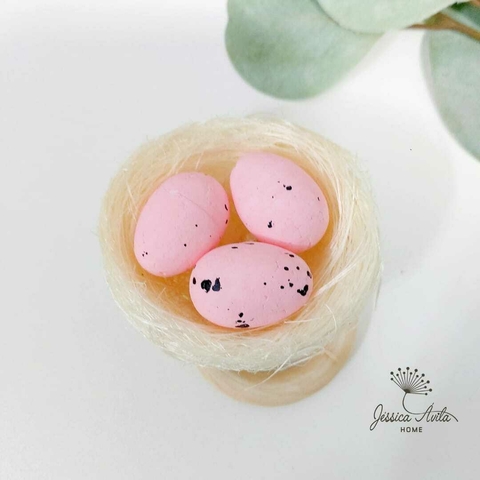 Porta Guardanapo Ovinhos • ninho branco • ovinhos rosa - comprar online