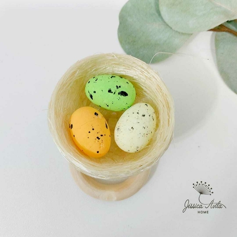 Porta Guardanapo Ovinhos • ninho branco • ovinhos amarelo/laranja/verde - comprar online