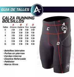 Calza Corta Running Xtres Fitness Entrenamiento Gym - Lagos de Buenos Aires