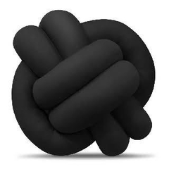 Almofada de nó escandivo - Preto