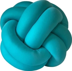 Almofada de nó escandivo - Azul tifany