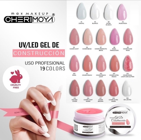 Gel construcion cherimoya 30ml envase blanca CH008