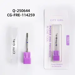 City girl fresa metal para uñas