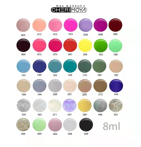 Esmalte cherimoya 8ml SURTIDOS (vencido para practicar)