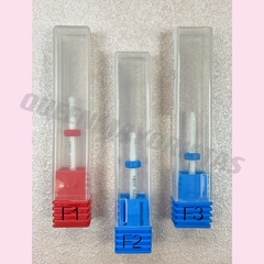 Fresa ceramica fina para cuticula ROJA