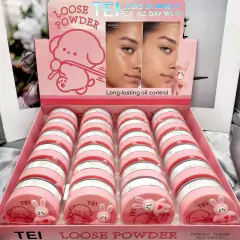 TEI polvo translucido loose powder conejito rosa TEI8148
