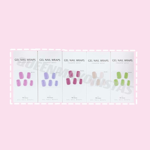 Sticker esmaltado secado UV 16pcs varios modelos surtidos NJT-92
