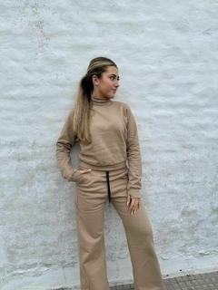 Jogger frisa wide leg