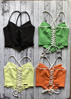 Corset sastrero con ojalillos