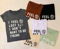 25/2027 Remera Modal Soft I Feel Lost c/Bolsillo - Jelly