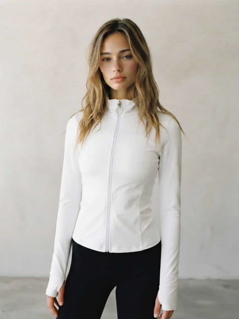#514 Campera con detalle mano
