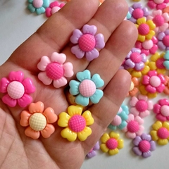Aplique Flores Em Resina