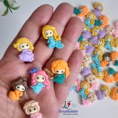Aplique Princesas Em Resina