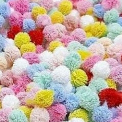 Pompom De Malha Misto 10mm