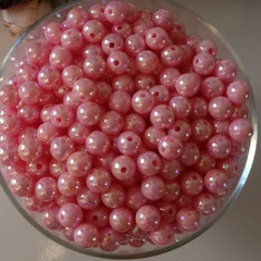 Bola Leitosa Irisada N8 Rosa Bebê