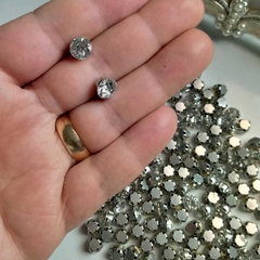 Strass De Costura 7mm Prata