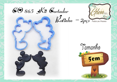 Kit Cortador Silueta Ratinhos - 5Cm- 2Pçs - REF co 865
