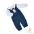 Jardineira Enrico com Body - Azul Jeans