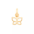Pingente Rommanel borboleta folheado a ouro - 542305