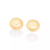 Brinco Rommanel emoji feliz folheado a ouro - tam.único 526800