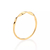 Anel Rommanel skinny torcido folheado a ouro 18k - 513272 - comprar online