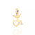 Pingente Rommanel amor especial folheado a ouro - 542693