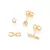 Kit Rommanel brinco infinito e ponto de luz folheado a ouro com zircônias - 5271380 - comprar online