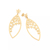 Maxi brinco Rommanel flores folheado a ouro 18k - tam.único 527064 - comprar online